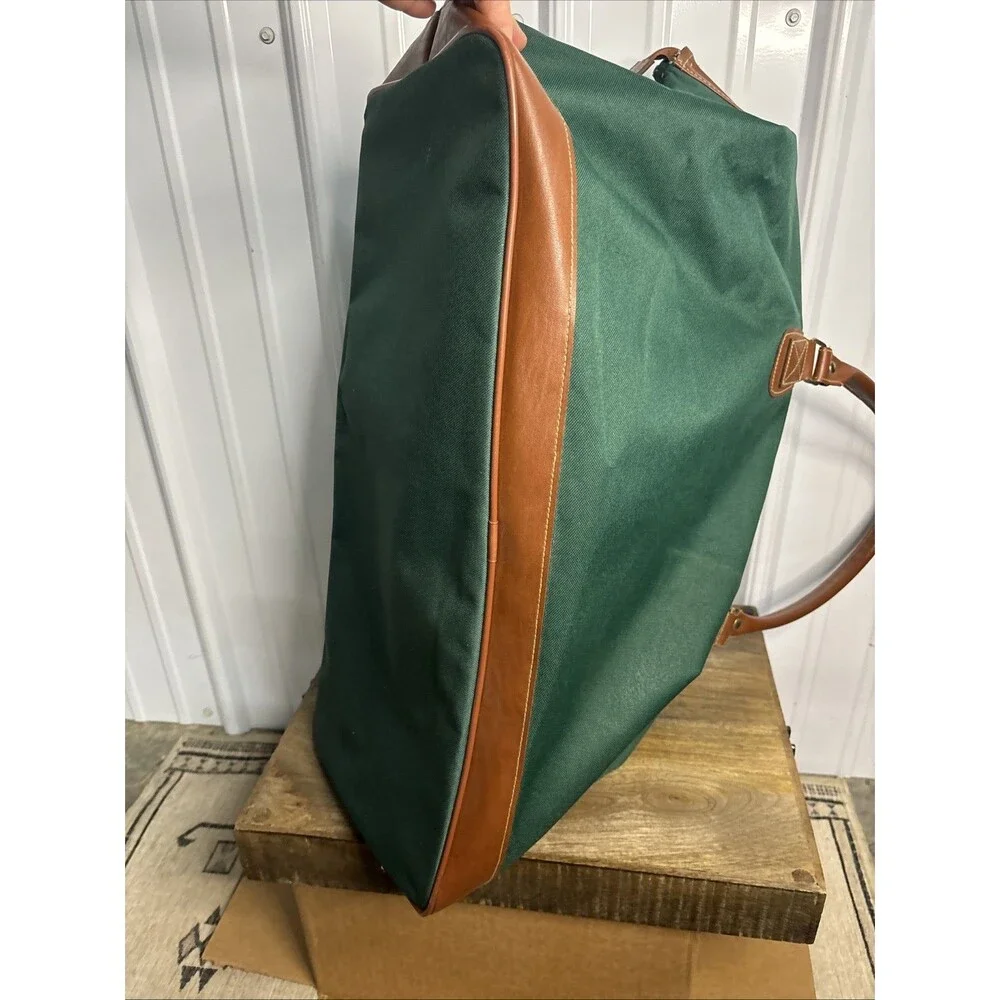Vintage Polo Ralph Lauren Green Canvas Duffle Bag Large Fragrance Promo ‘90’s